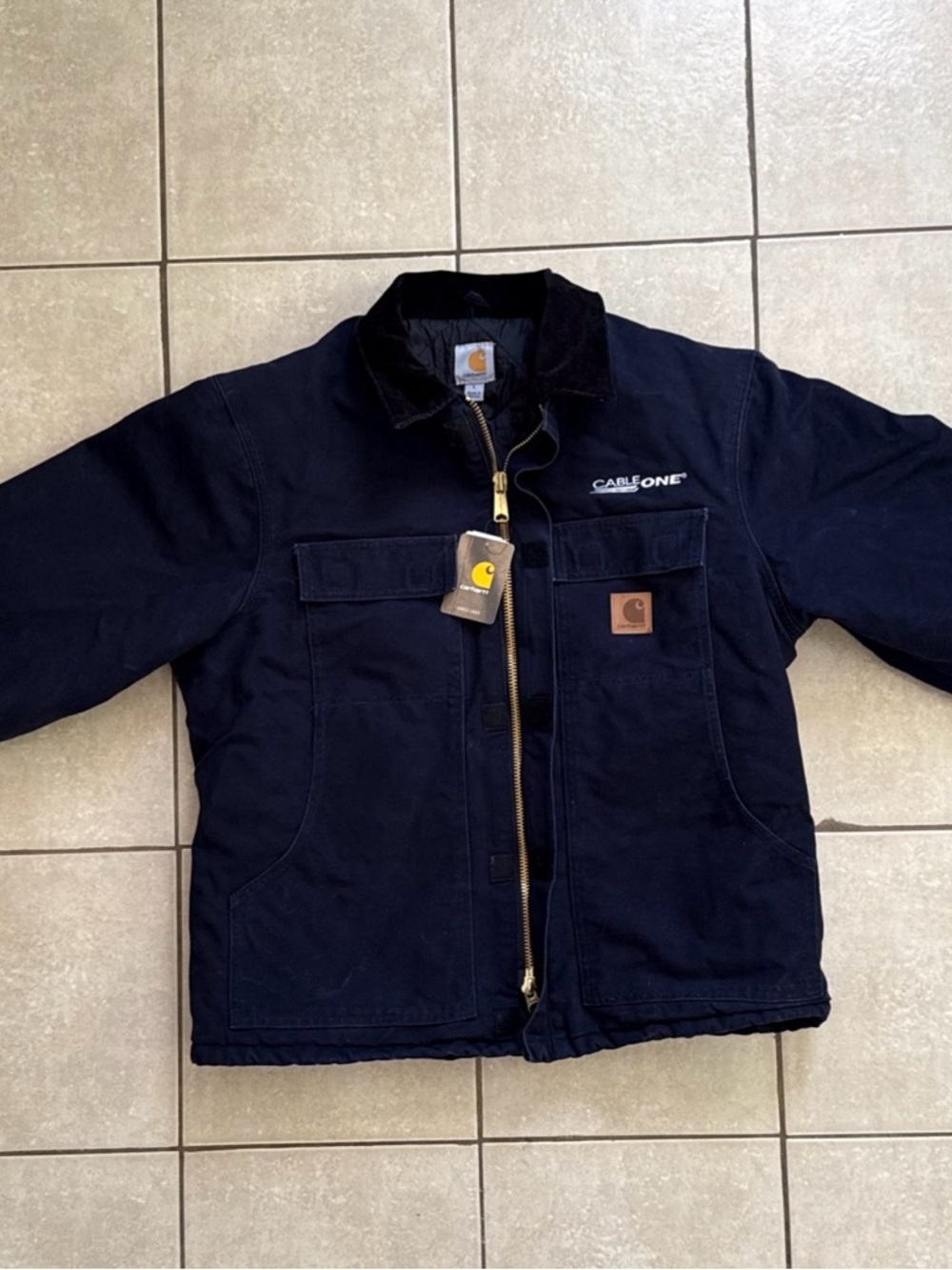 NWT Carhartt C26MDT Midnight Blue Jacket Mens LargeRegular